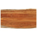 Bordplate 120x60x3,8 cm rektangulær heltre akasie naturlig kant