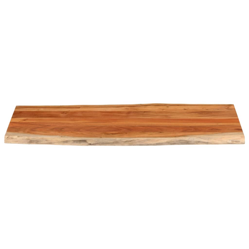 Bordplate 140x60x3,8 cm rektangulær heltre akasie naturlig kant