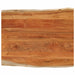 Bordplate 90x80x3,8 cm rektangulær heltre akasie naturlig kant