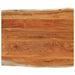Bordplate 110x80x3,8 cm rektangulær heltre akasie naturlig kant