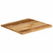 Bordplate naturlig kant 40x40x2,5 cm grovt heltre mangotre