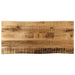 Bordplate naturlig kant 90x40x2,5 cm grovt heltre mangotre