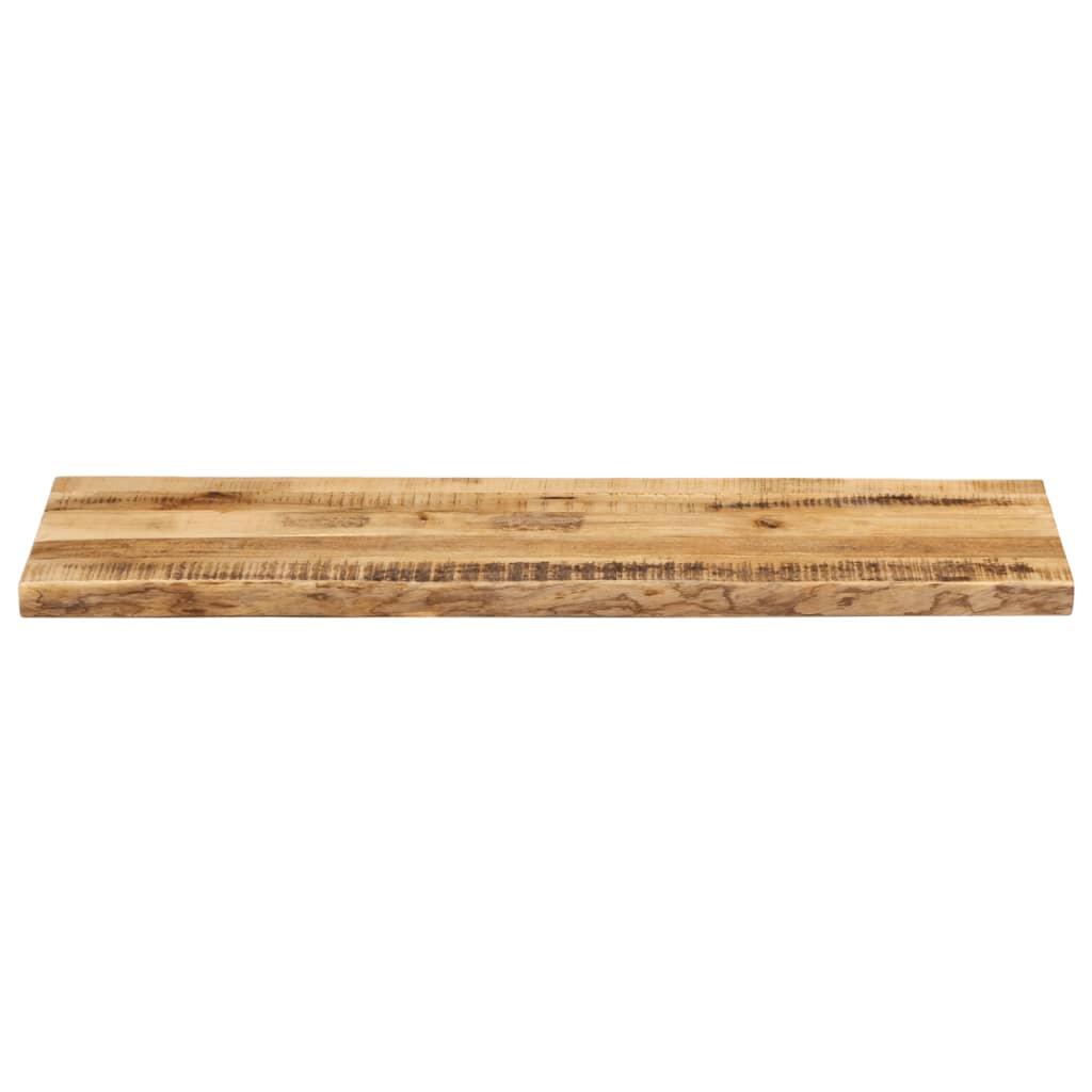 Bordplate naturlig kant 110x40x2,5 cm grovt heltre mangotre