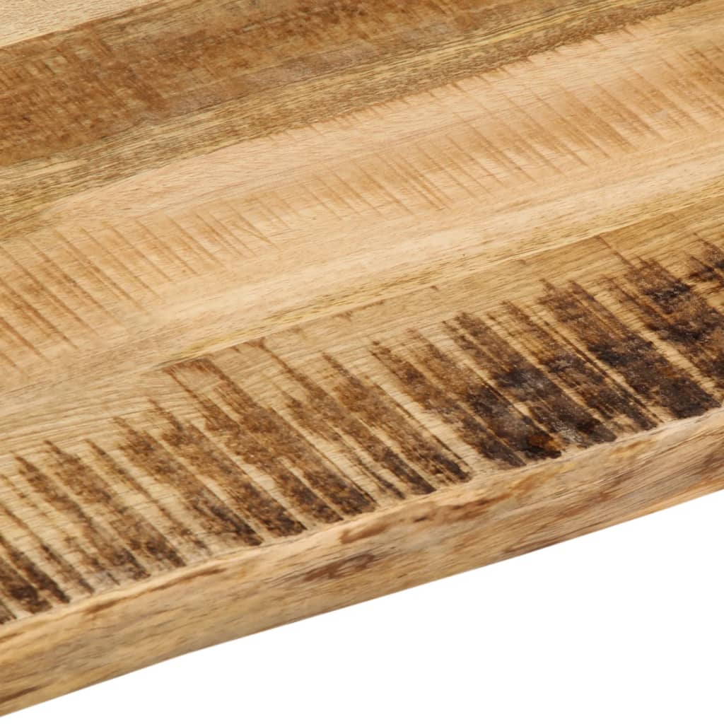 Bordplate naturlig kant 70x60x2,5 cm grovt heltre mangotre