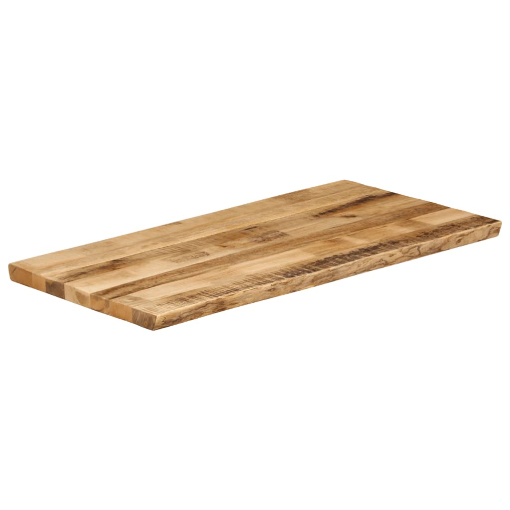 Bordplate naturlig kant 110x60x2,5 cm grovt heltre mangotre