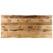 Bordplate naturlig kant 140x60x2,5 cm grovt heltre mangotre