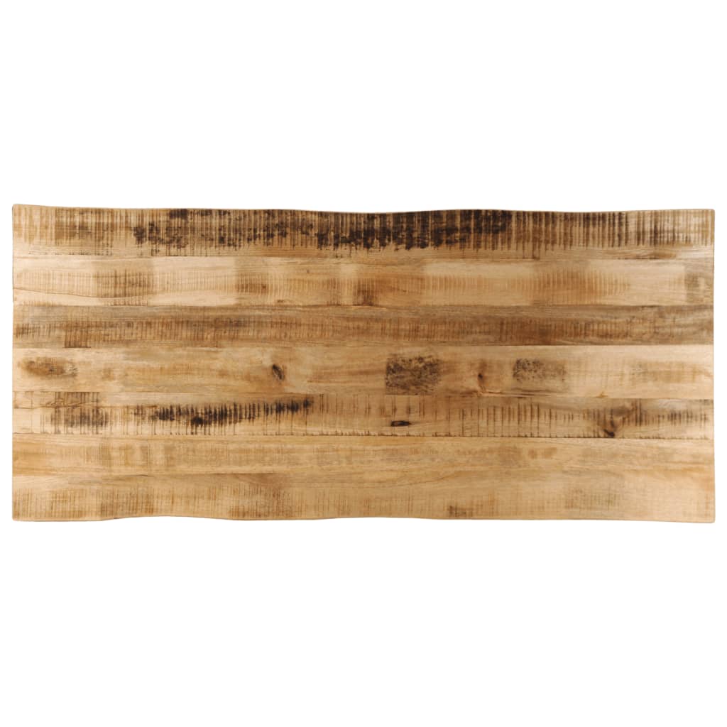 Bordplate naturlig kant 140x60x2,5 cm grovt heltre mangotre