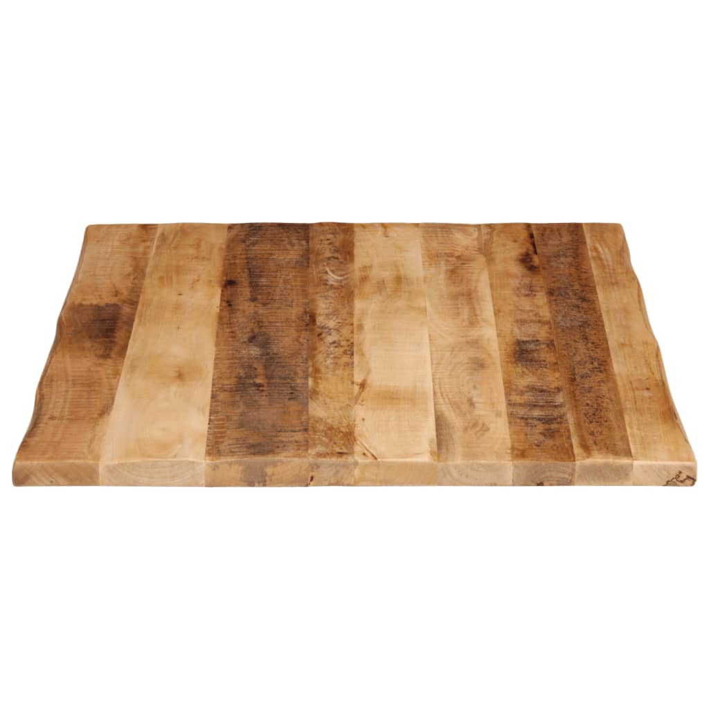 Bordplate naturlig kant 100x80x2,5 cm grovt heltre mangotre