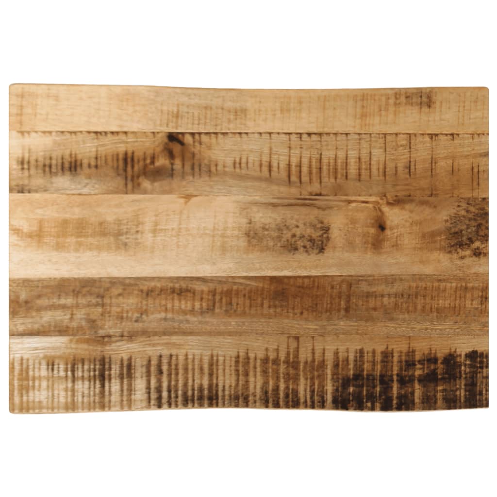 Bordplate naturlig kant 70x40x3,8 cm grovt heltre mangotre