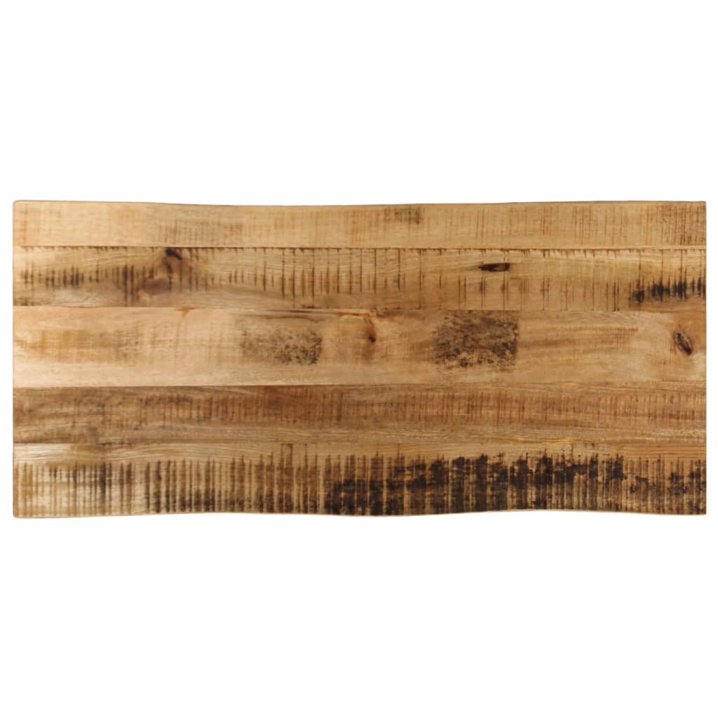 Bordplate naturlig kant 80x40x3,8 cm grovt heltre mangotre