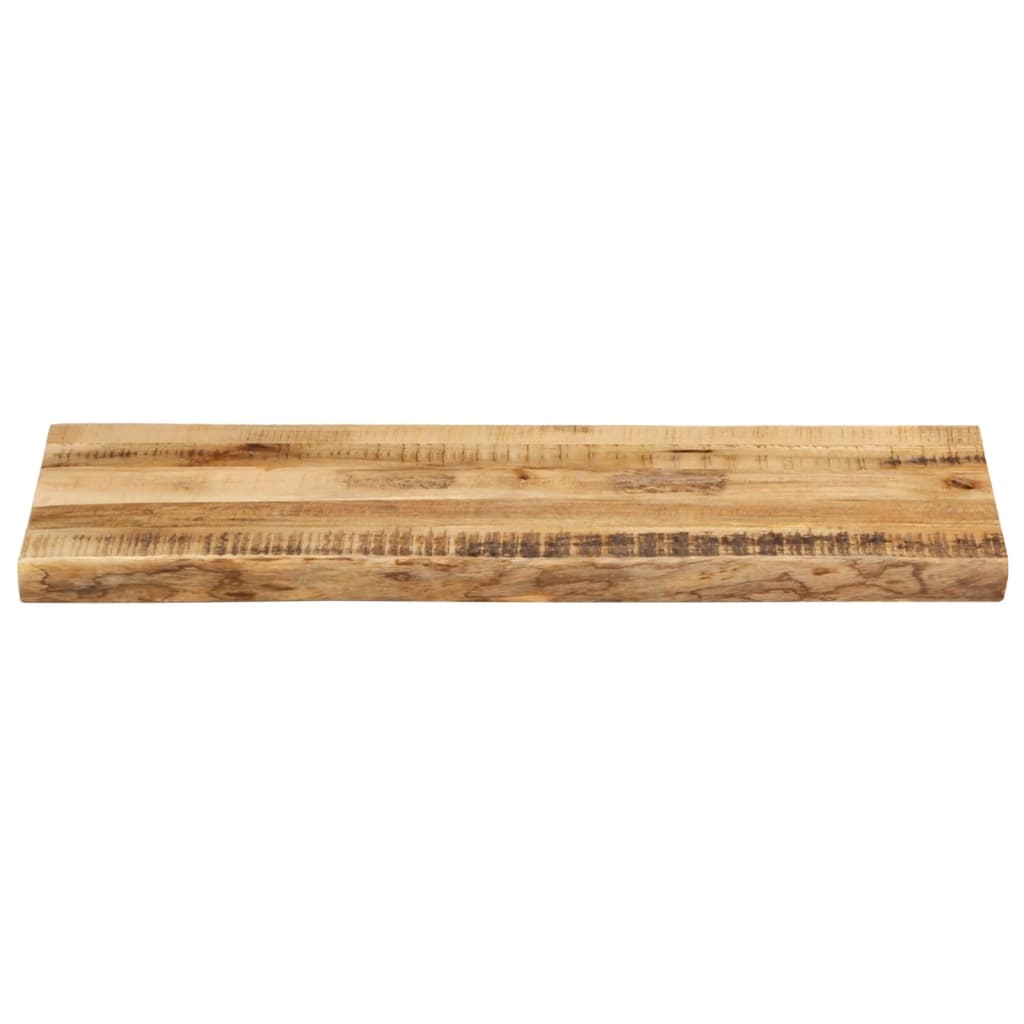 Bordplate naturlig kant 80x40x3,8 cm grovt heltre mangotre