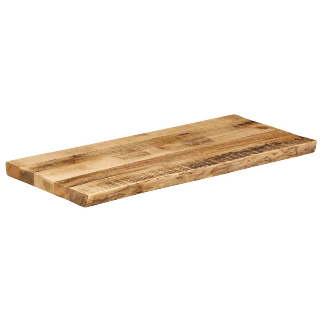 Bordplate naturlig kant 100x40x3,8 cm grovt heltre mangotre