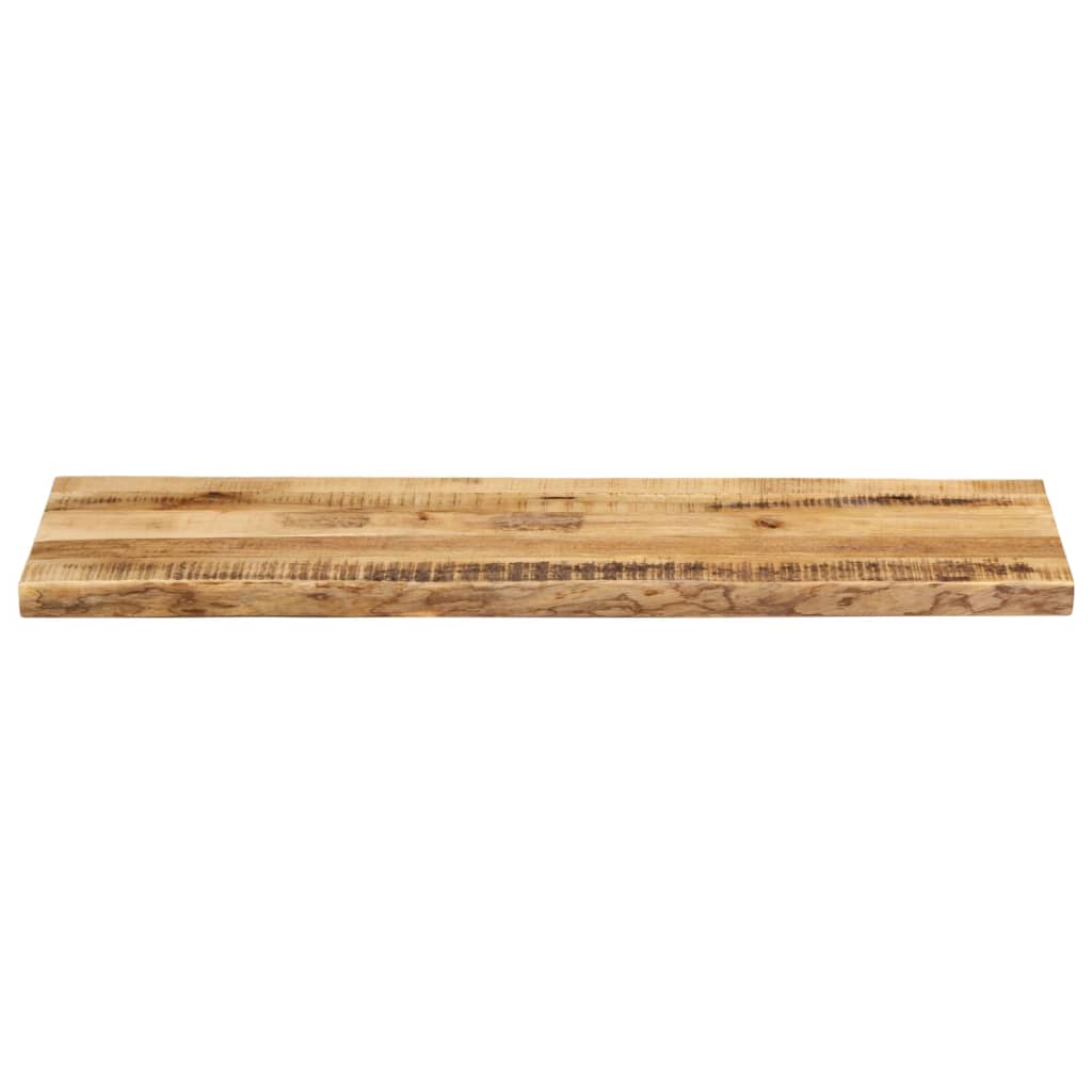 Bordplate naturlig kant 120x40x3,8 cm grovt heltre mangotre