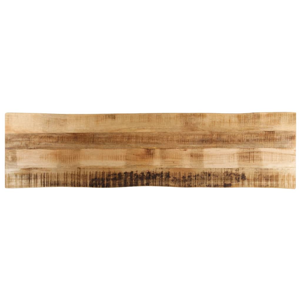 Bordplate naturlig kant 160x40x3,8 cm grovt heltre mangotre