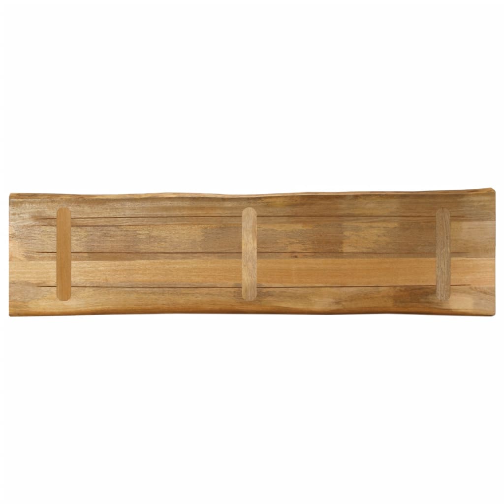 Bordplate naturlig kant 180x40x3,8 cm grovt heltre mangotre