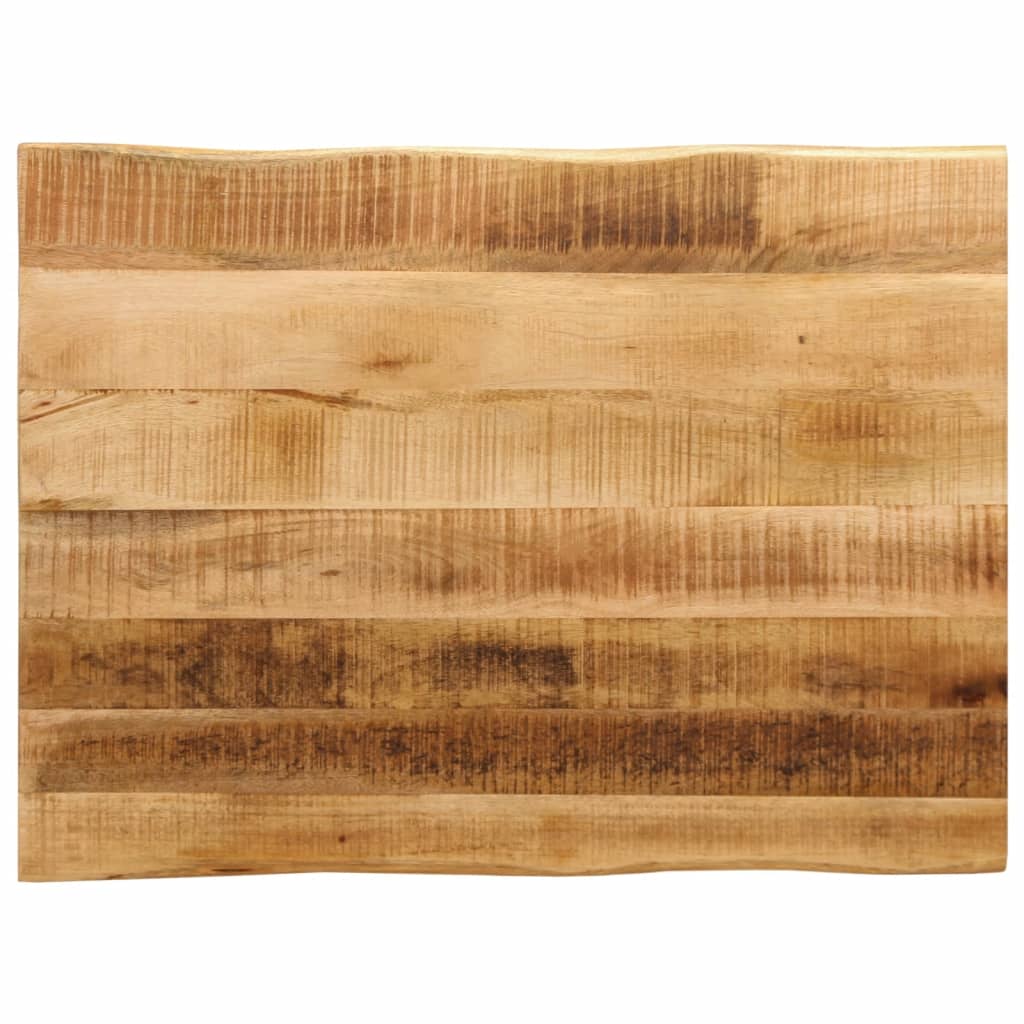 Bordplate naturlig kant 90x60x3,8 cm grovt heltre mangotre