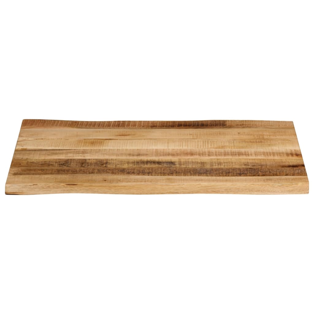 Bordplate naturlig kant 90x60x3,8 cm grovt heltre mangotre