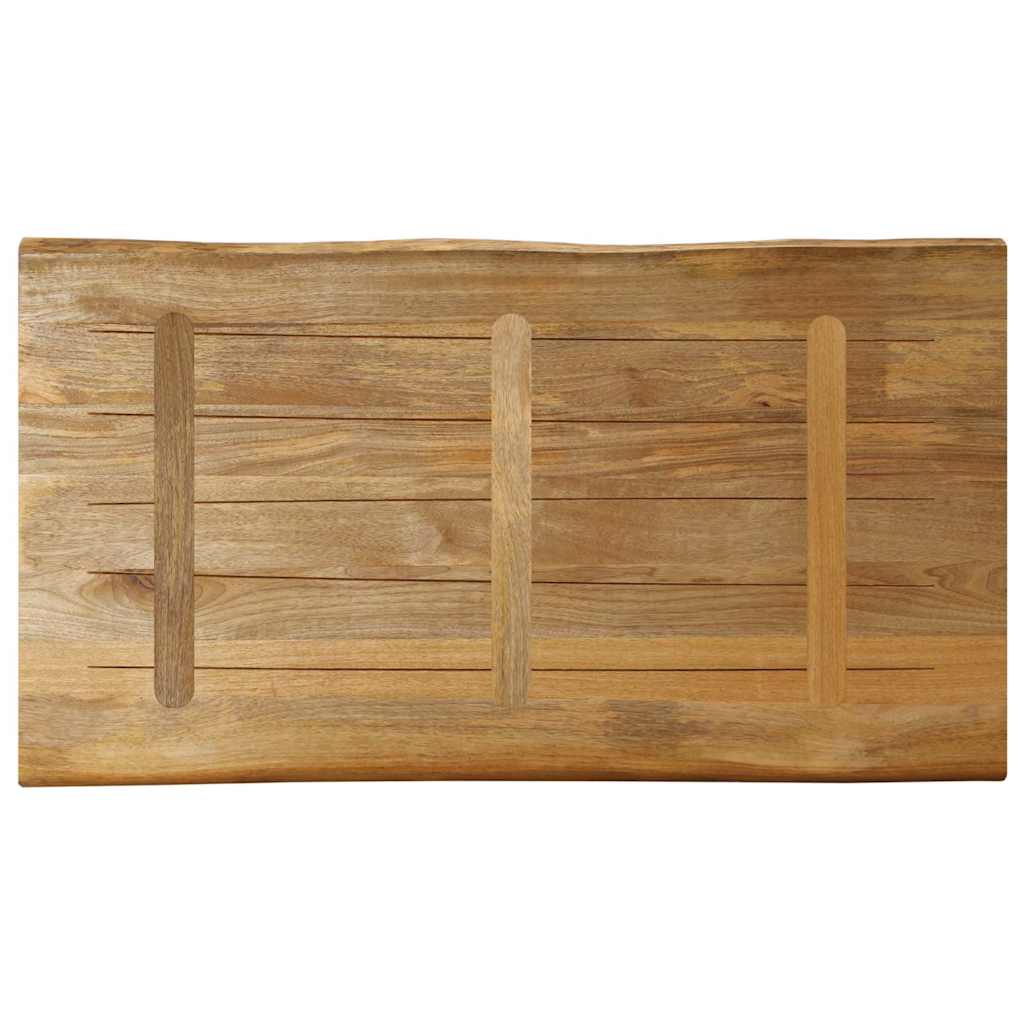 Bordplate naturlig kant 100x60x3,8 cm grovt heltre mangotre