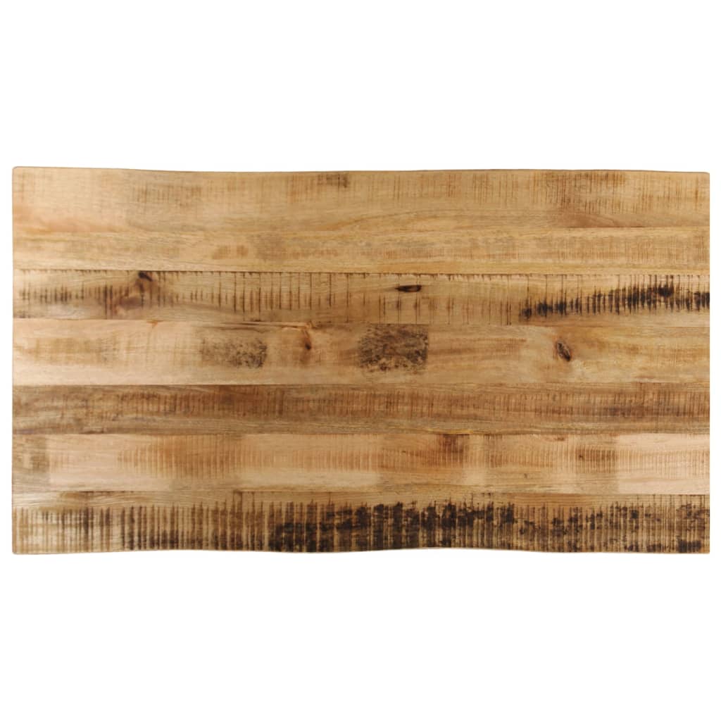 Bordplate naturlig kant 120x60x3,8 cm grovt heltre mangotre