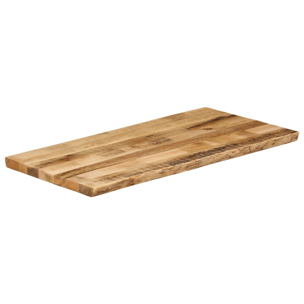 Bordplate naturlig kant 120x60x3,8 cm grovt heltre mangotre