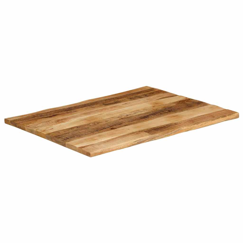 Bordplate naturlig kant 100x80x3,8 cm grovt heltre mangotre