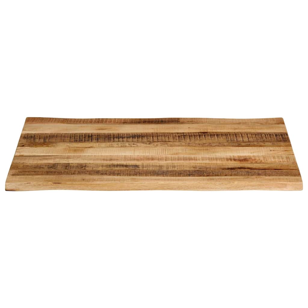 Bordplate naturlig kant 100x80x3,8 cm grovt heltre mangotre