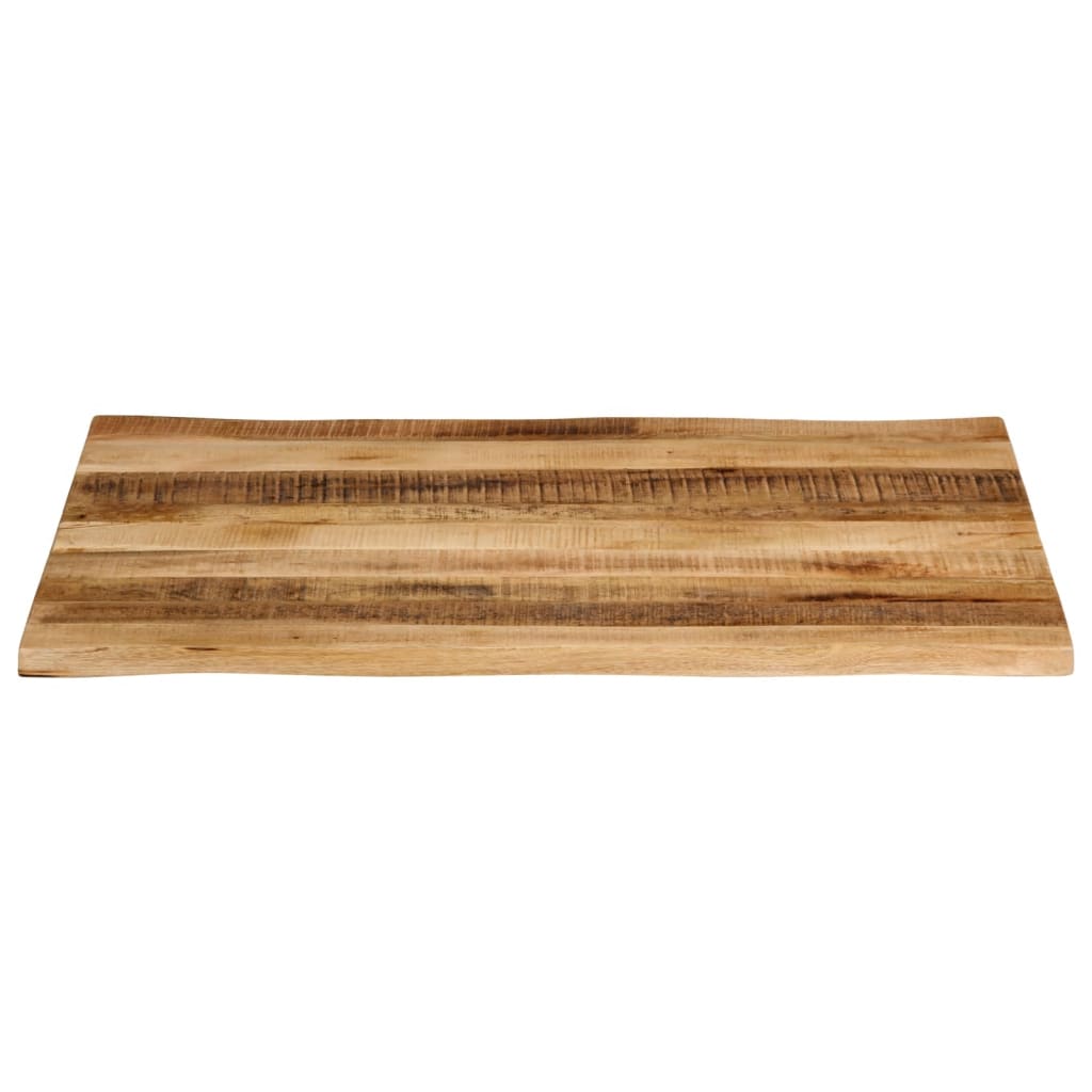 Bordplate naturlig kant 110x80x3,8 cm grovt heltre mangotre
