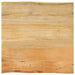 Bordplate 40x40x2,5 cm naturlig kant heltre mango