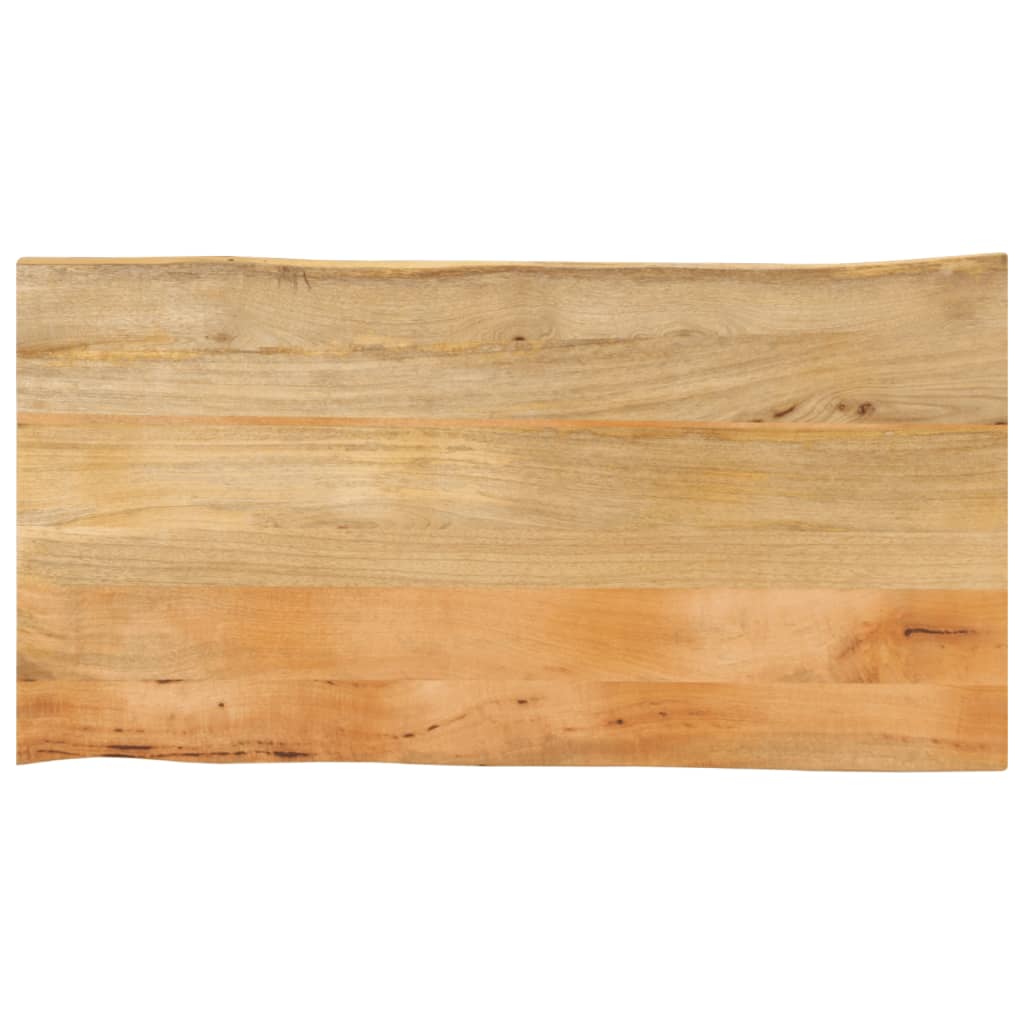 Bordplate 110x60x2,5 cm naturlig kant heltre mango