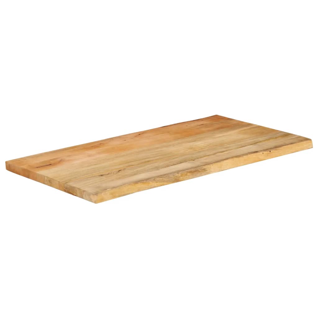 Bordplate 110x60x2,5 cm naturlig kant heltre mango