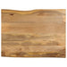 Bordplate 90x80x2,5 cm naturlig kant heltre mango