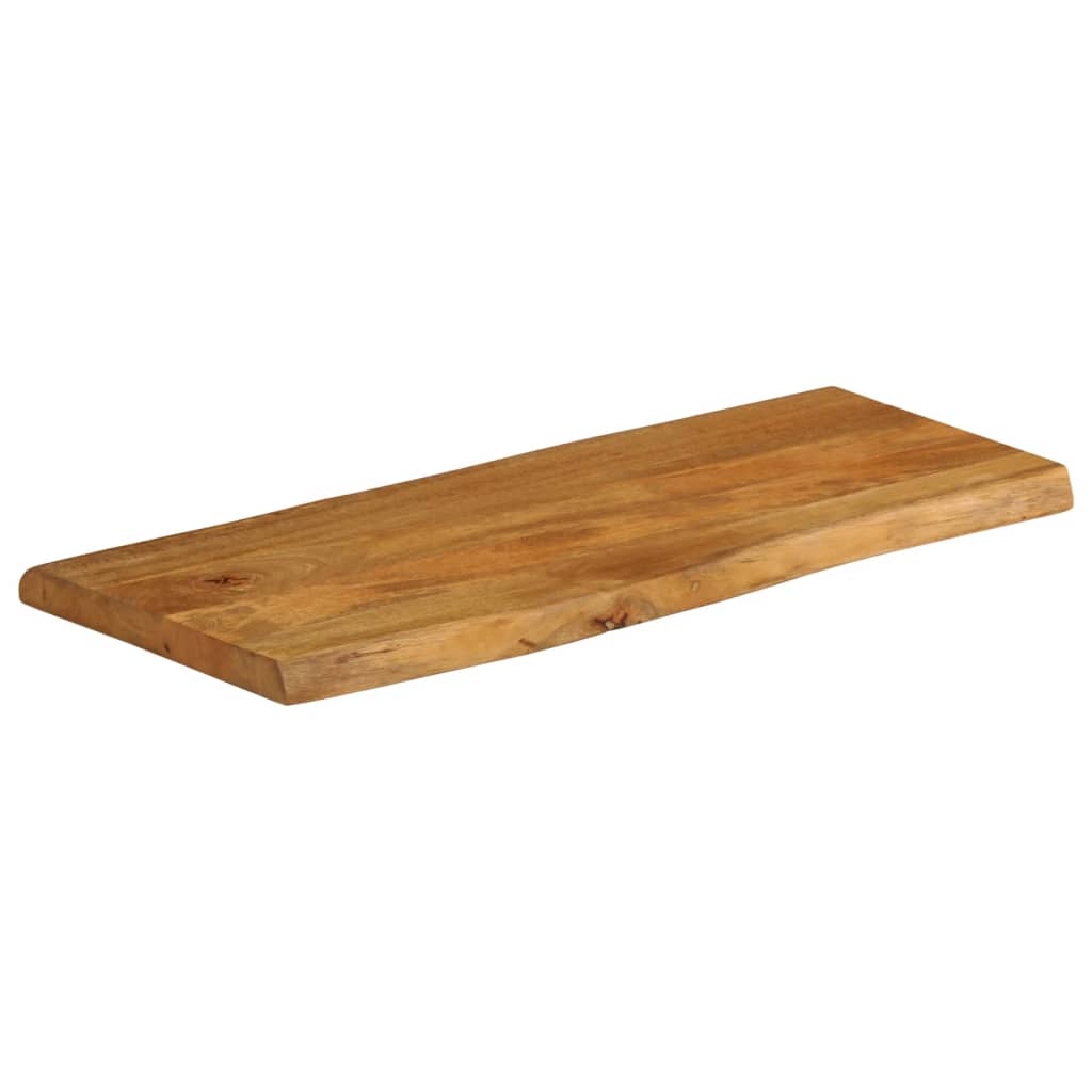 Bordplate 80x40x2,5 cm naturlig kant heltre mango
