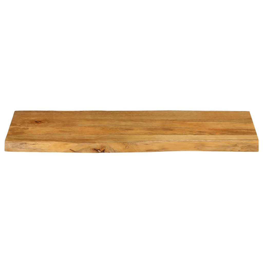 Bordplate 80x40x2,5 cm naturlig kant heltre mango