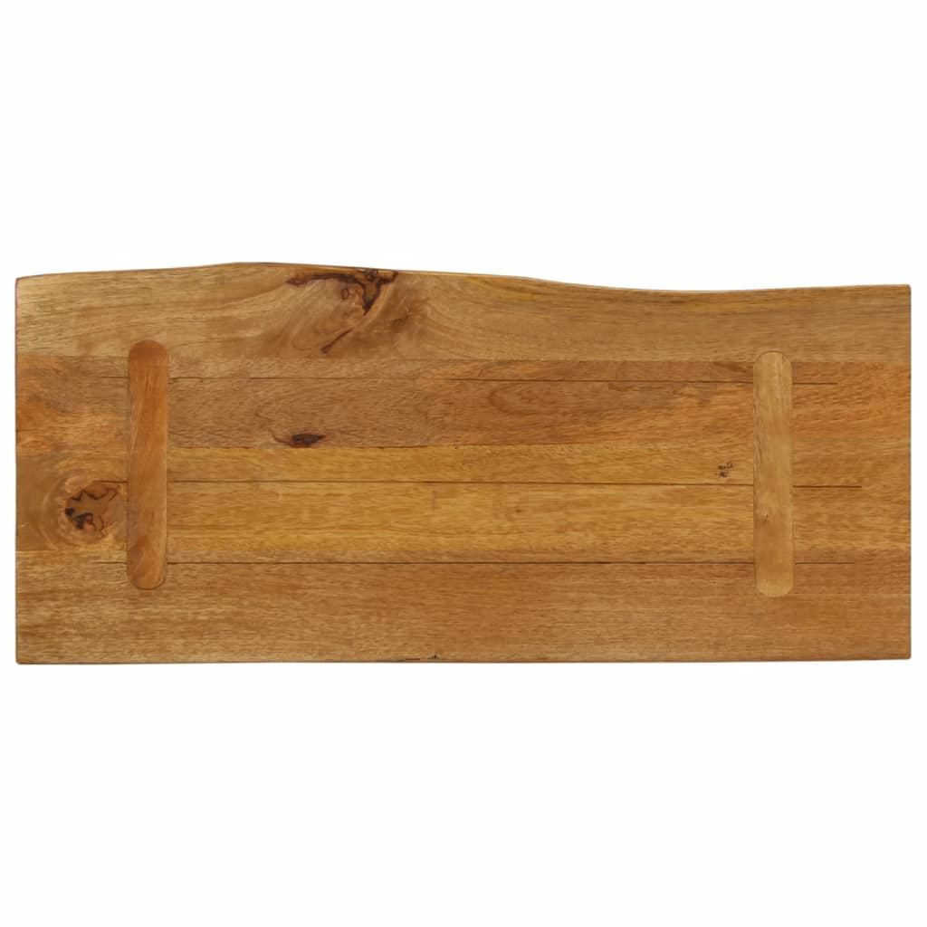 Bordplate 80x40x2,5 cm naturlig kant heltre mango