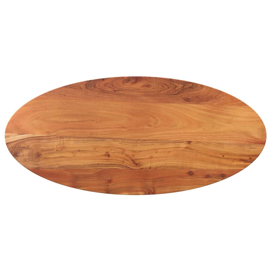 Bordplate 110x40x2,5 cm oval heltre akasie