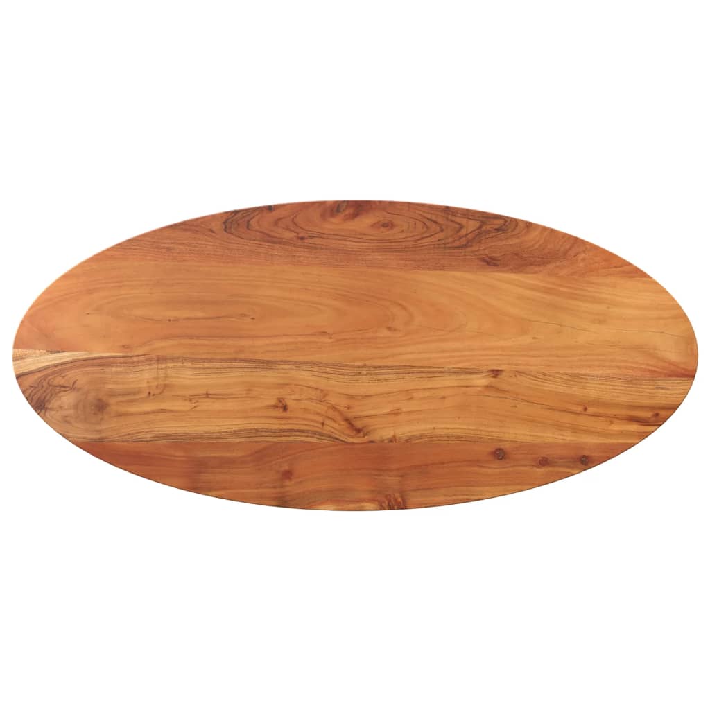 Bordplate 110x50x3,8 cm oval heltre akasie