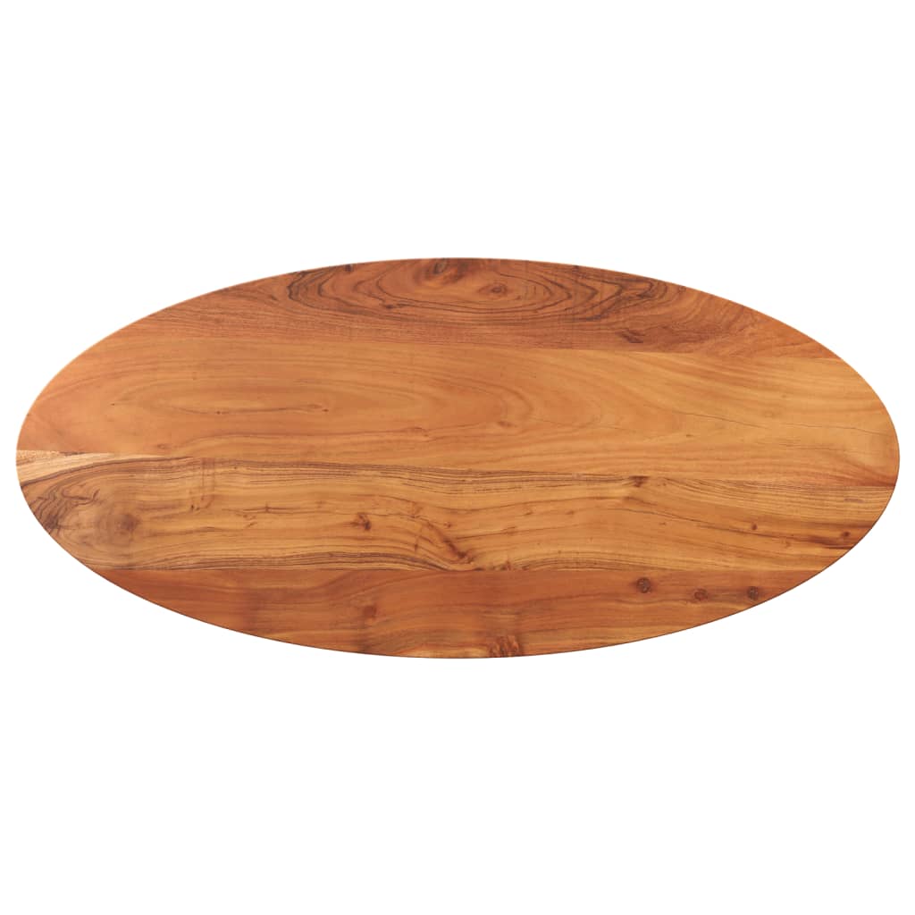 Bordplate 140x60x3,8 cm oval heltre akasie