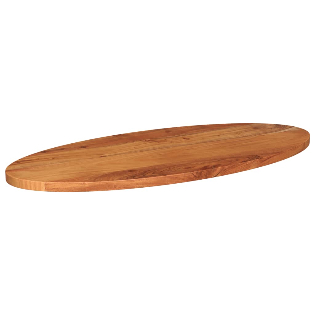 Bordplate 140x60x3,8 cm oval heltre akasie