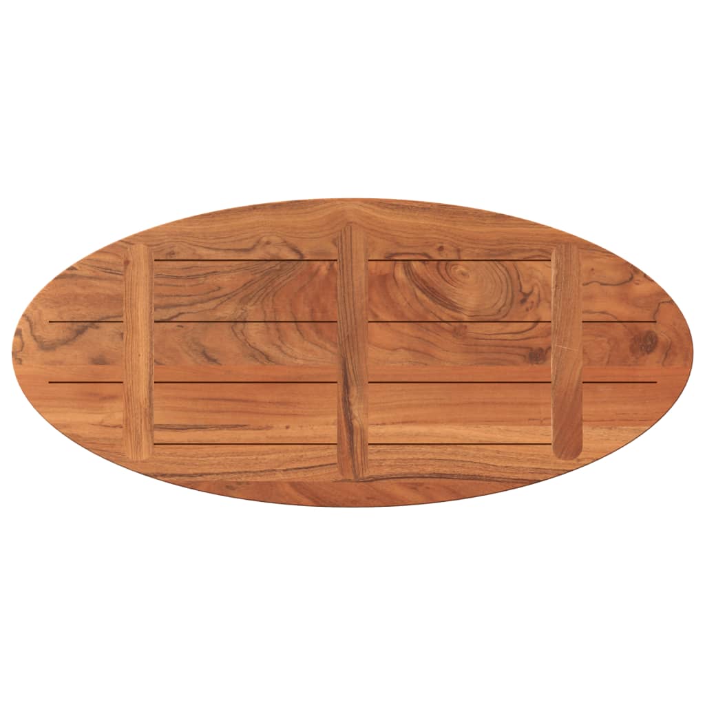 Bordplate 140x60x3,8 cm oval heltre akasie