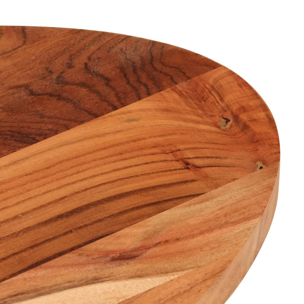 Bordplate 140x60x3,8 cm oval heltre akasie