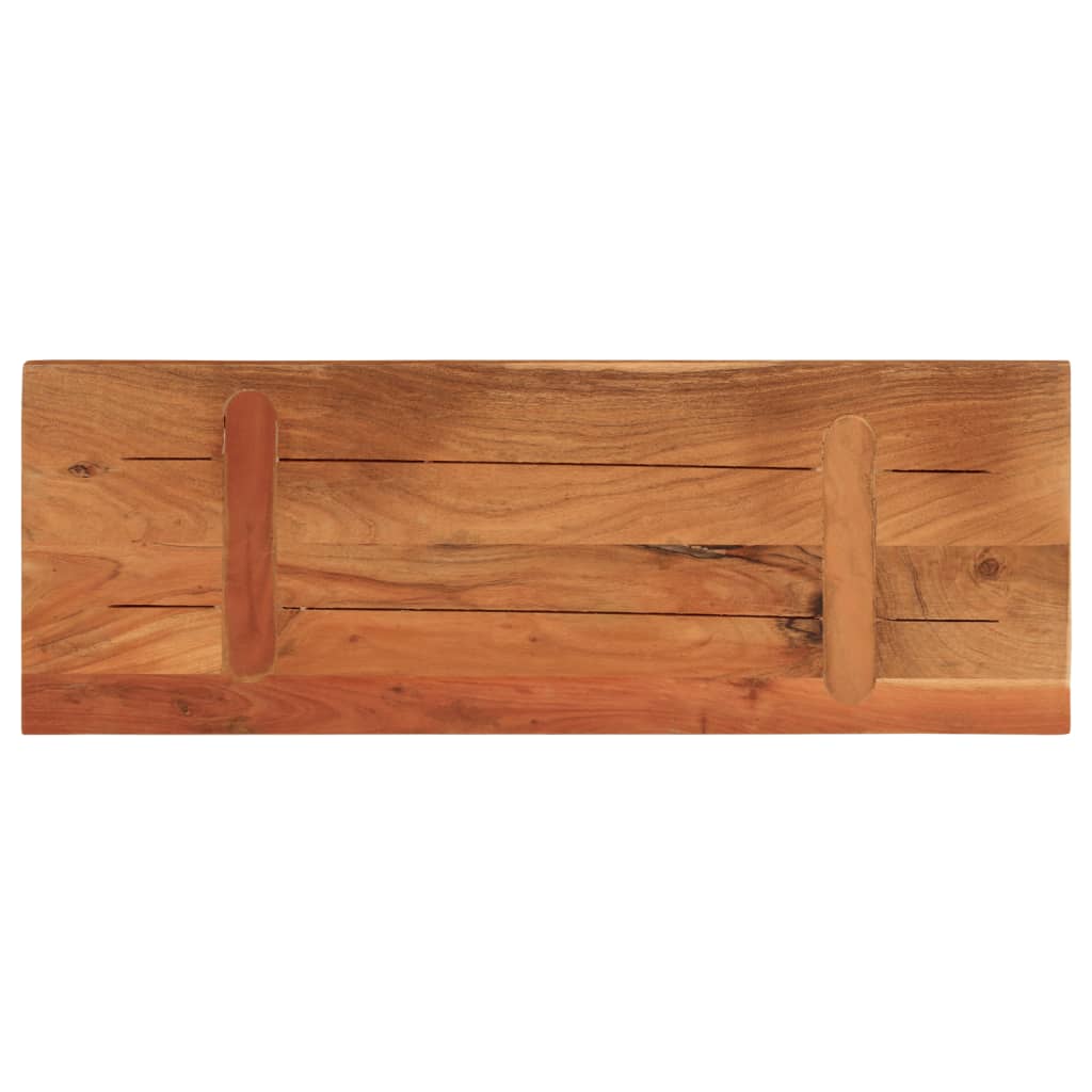 Bordplate 80x40x2,5 cm rektangulær heltre akasie