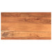 Bordplate 110x50x2,5 cm rektangulær heltre akasie