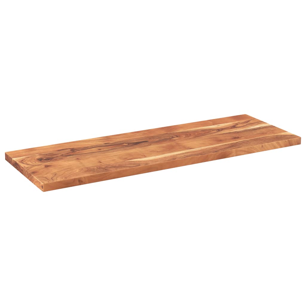 Bordplate 140x50x2,5 cm rektangulær heltre akasie