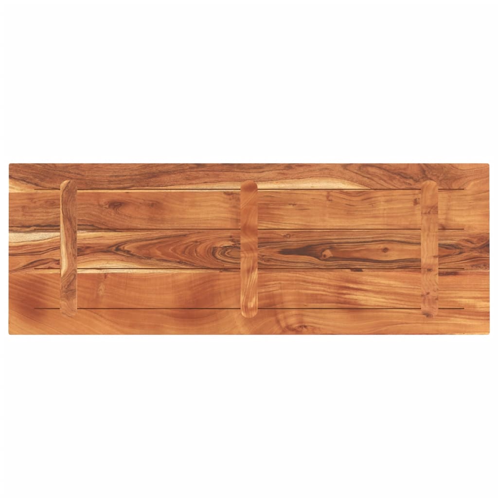 Bordplate 140x50x2,5 cm rektangulær heltre akasie