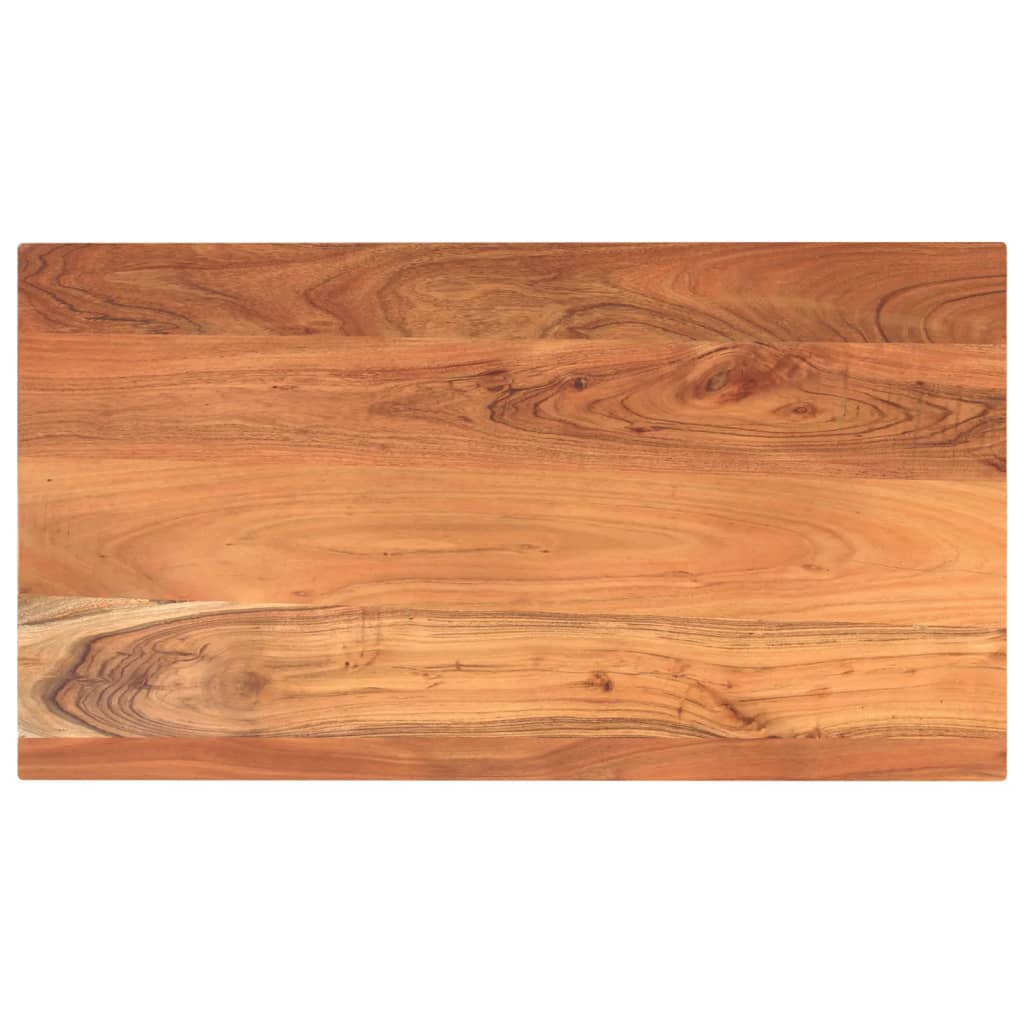 Bordplate 120x60x2,5 cm rektangulær heltre akasie