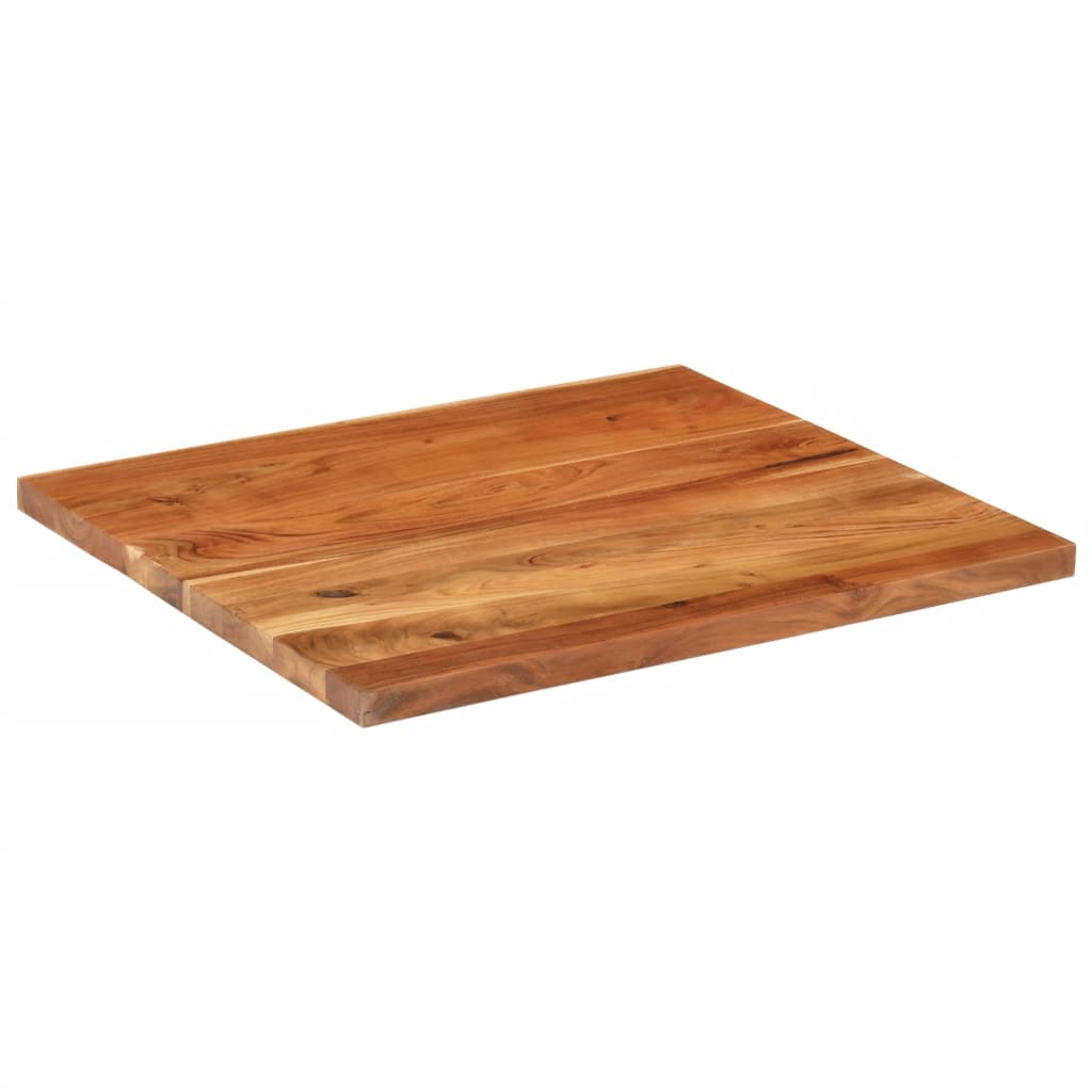 Bordplate 90x80x2,5 cm rektangulær heltre akasie
