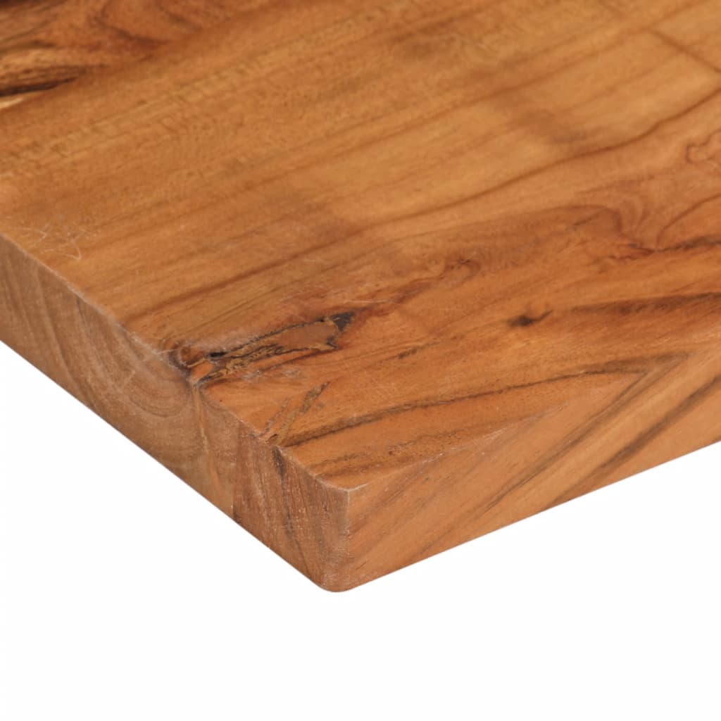 Bordplate 90x80x2,5 cm rektangulær heltre akasie