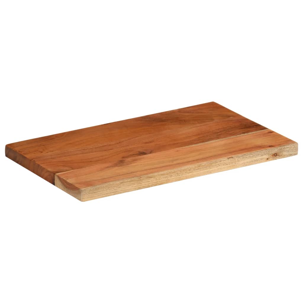 Bordplate 40x20x3,8 cm rektangulær heltre akasie