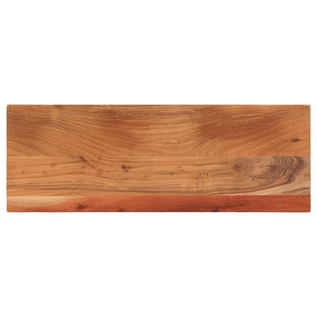 Bordplate 80x20x3,8 cm rektangulær heltre akasie