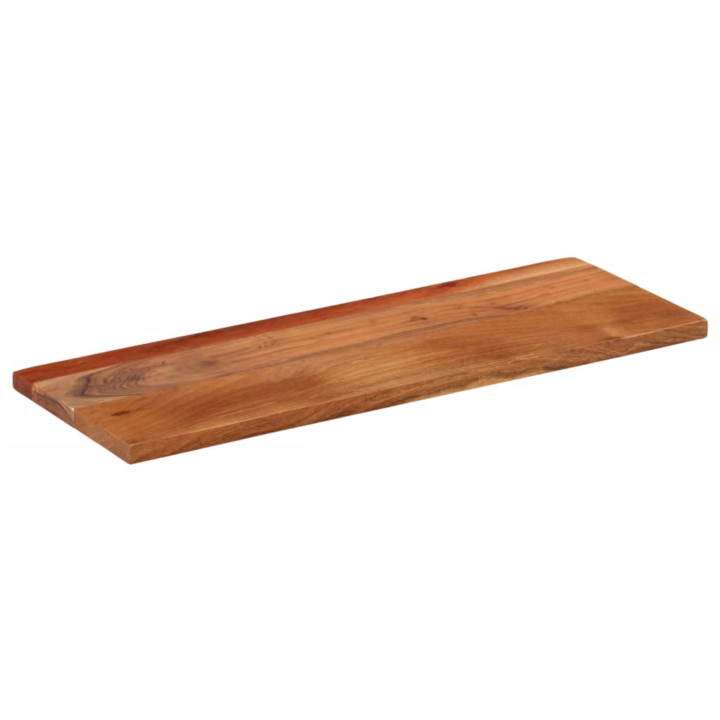 Bordplate 80x20x3,8 cm rektangulær heltre akasie